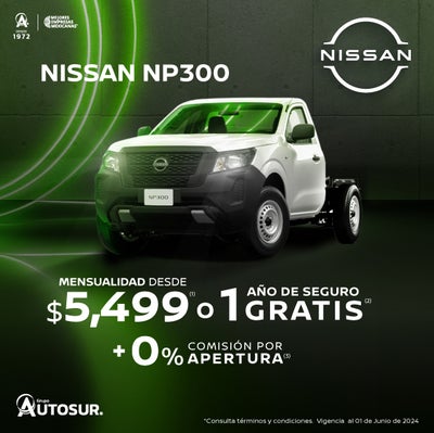 Nissan Np300 2024 desde $5,499 mensuales*
